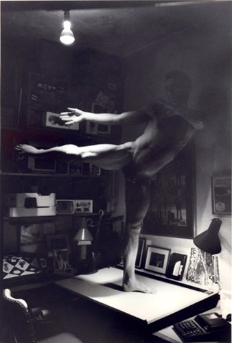 Larry with Two Lamps (Adam), 1998